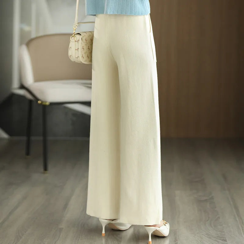 Aveline Wide-Leg Wool Sweatpants for Everyday Loungewear