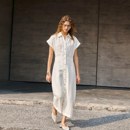 Robe alma en lin et lyocell