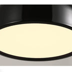 Závěsné svítidlo FjordLume, severský kulatý design, 3 velikosti v černé nebo bílé barvě