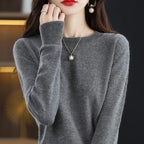 Suéter ajustado de lana merino para mujer, Aurelia otoño invierno tejido
