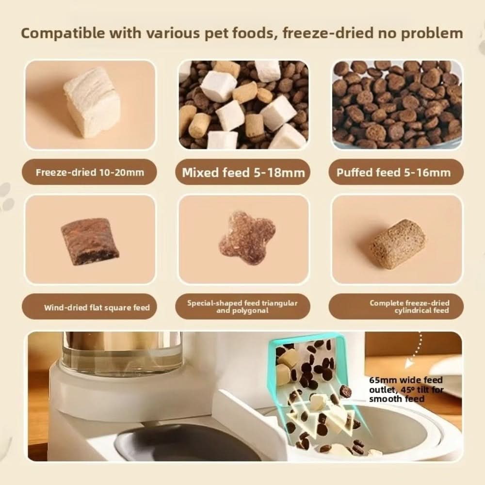 Automatic Food & Water Dispenser for Pets - Fioriscas