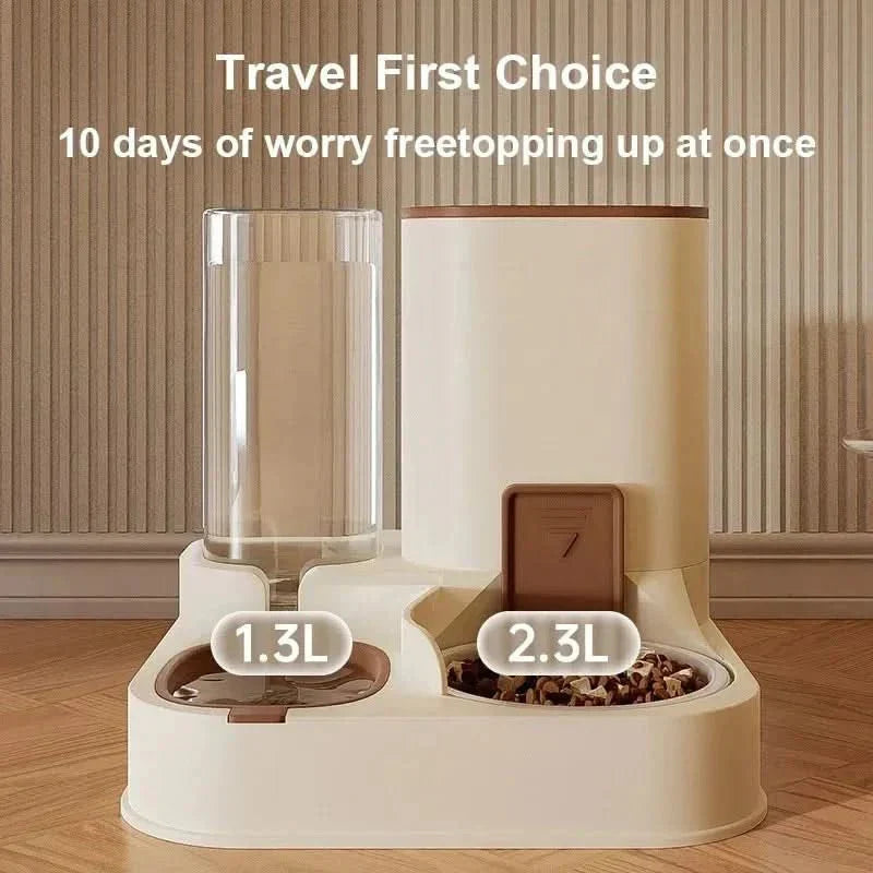 Automatic Food & Water Dispenser for Pets - Fioriscas