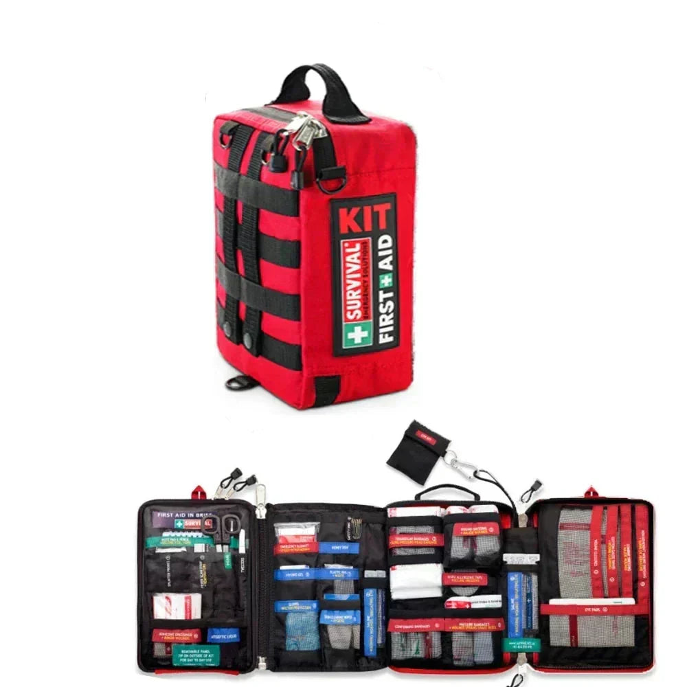 Waterproof First Aid Travel Kit With CPR Tools, 2 to 4 Sections