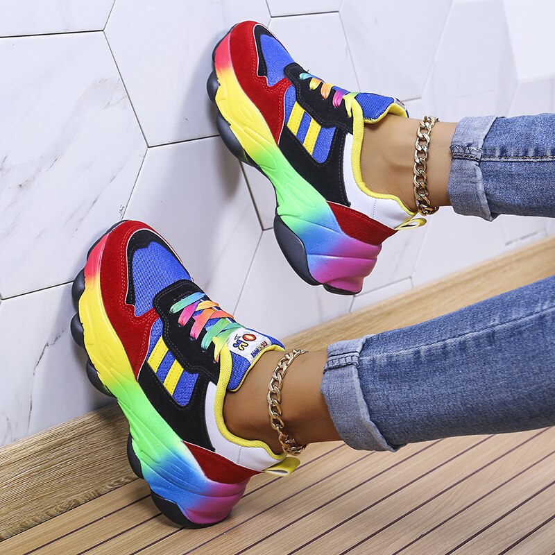Adidași SolaraStride Rainbow cu amortizare, suport pentru confort pe tot parcursul zilei