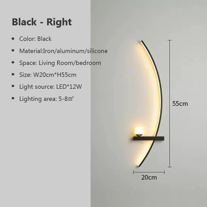 Seinävalaisin, AstraGlow-kultamusta raidallinen LED, himmennettävä sisä- ja ulkokäyttöön