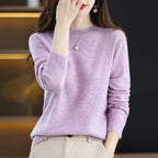 Suéter ajustado de lana merino para mujer, Aurelia otoño invierno tejido