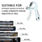 Adjustable Hand Grip Strengthener For Wrist And Forearm Training