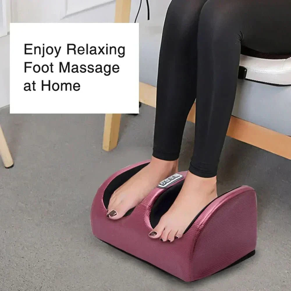 Massajador de pés shiatsu de luxo com função de calor | 12 bolas de massagem 3D e temporizador - Fioriscas