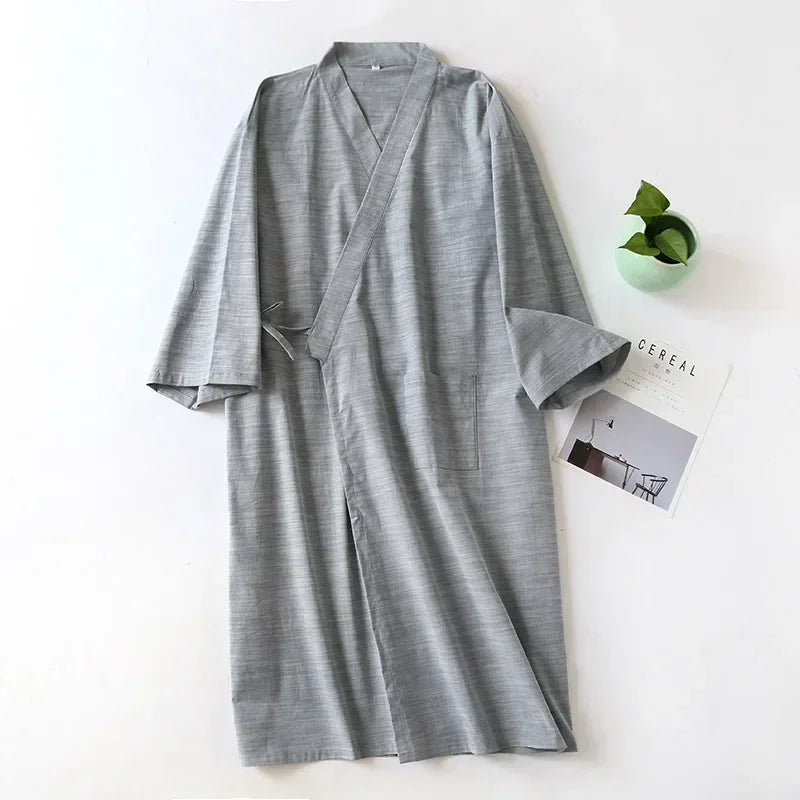 Nadirloft Cotton Kimono Robe, 2024 Menswear Edition