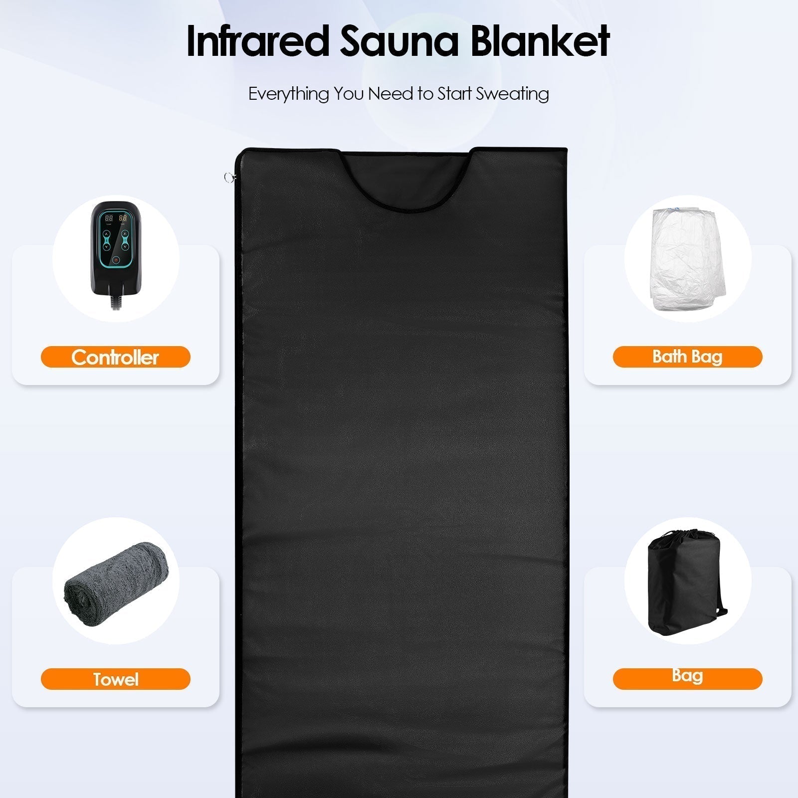 AureaHeat Compact Infrared Blanket For Detox And Relaxation
