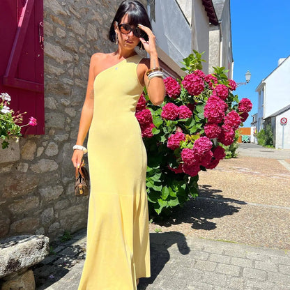 Robe Ateka en tricot de coton sculptural