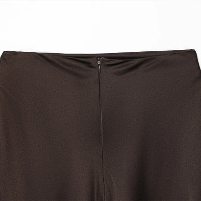 Ensemble Vintage Café Bohème I Haut en Dentelle & Jupe Mi-Longue Chic