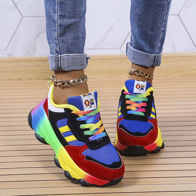Adidași SolaraStride Rainbow cu amortizare, suport pentru confort pe tot parcursul zilei