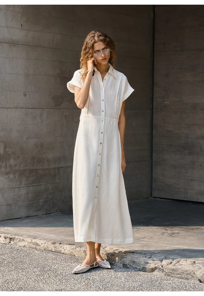 Robe alma en lin et lyocell