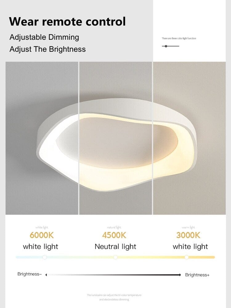 Fernbedienbare Decken- oder Wandleuchte, Virelli 3-Farben-LED-Leuchte