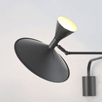 NovaSwing Wall Lamp, Swing-Arm Reach, Plug-In With Frosted Shade