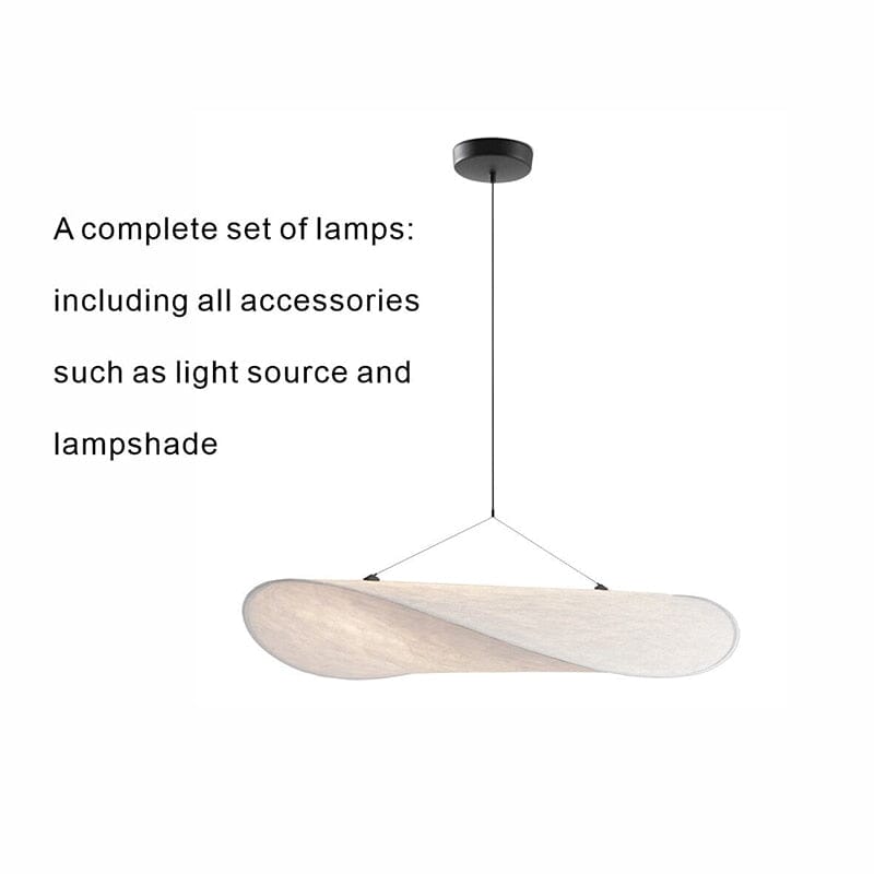 Lyra LED Chandelier With Layered Silk-Leaf Shade, Nordic-Style Design