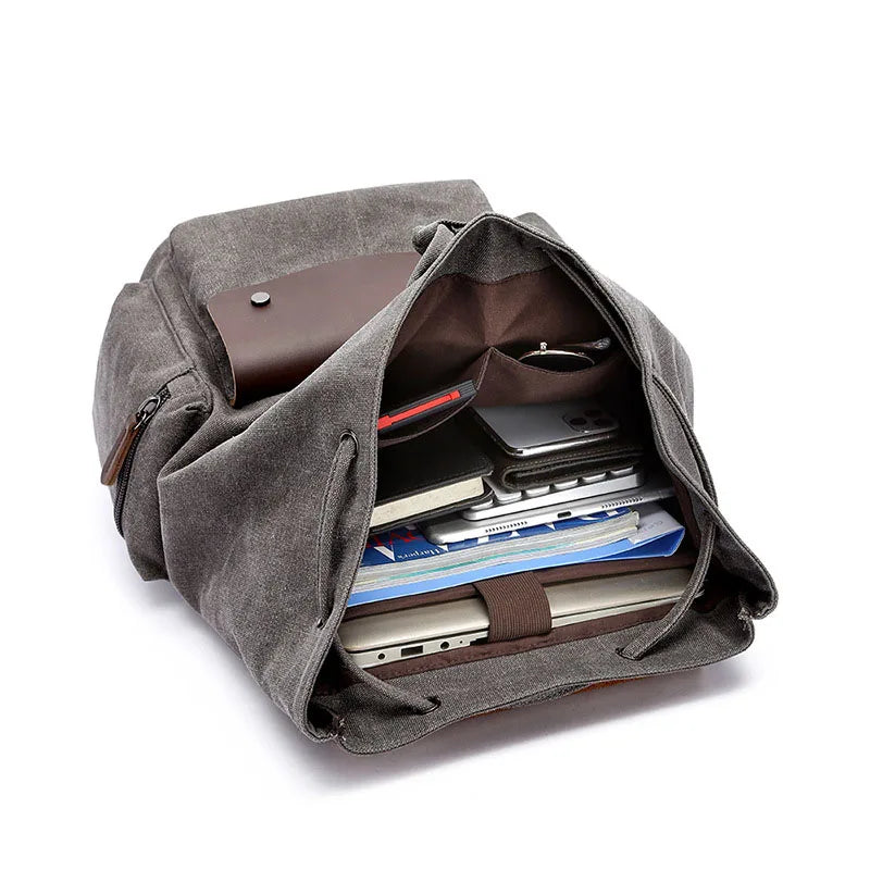 Plecak Ridgewell Vintage Canvas z kieszeniami antykradzieżowymi, 20–35L
