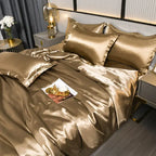 Velouria Silky Satin Duvet Cover, 17 Colours, 5 Sizes Plus Pillowcases
