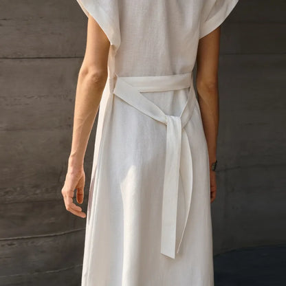 Robe alma en lin et lyocell