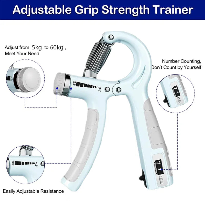 Adjustable Hand Grip Strengthener For Wrist And Forearm Training