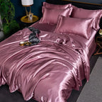 Velouria Silky Satin Duvet Cover, 17 Colours, 5 Sizes Plus Pillowcases