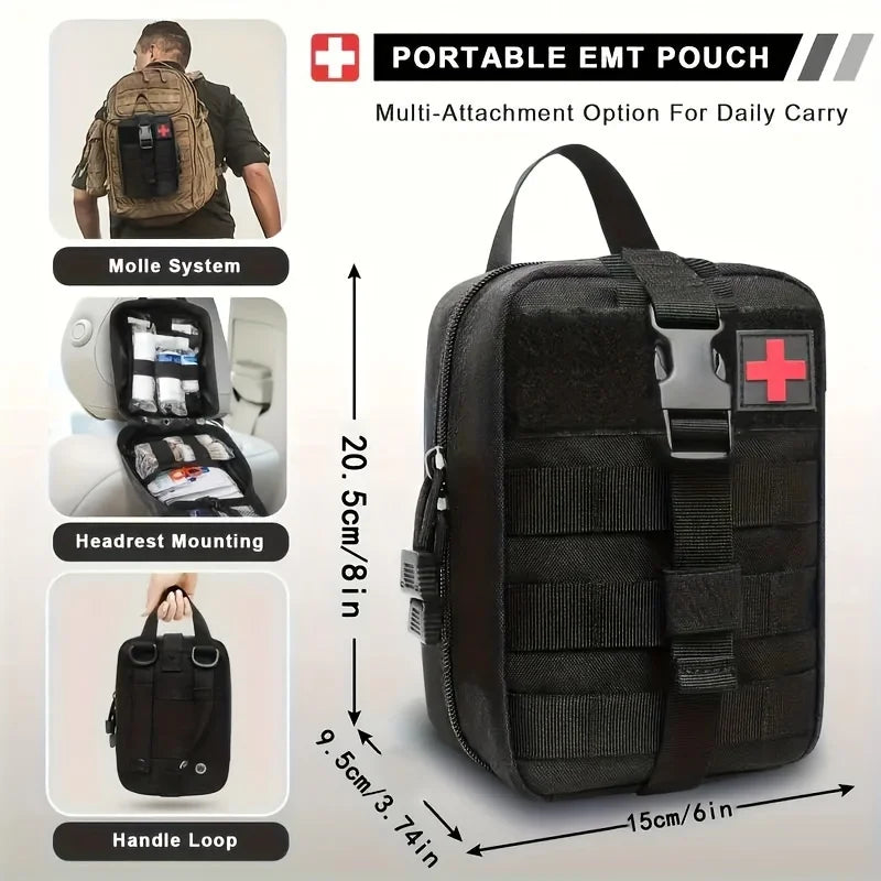 Kompletny zestaw survivalowy na kemping, etui SummitGuard Pro do pieszych wędrówek i na szlak