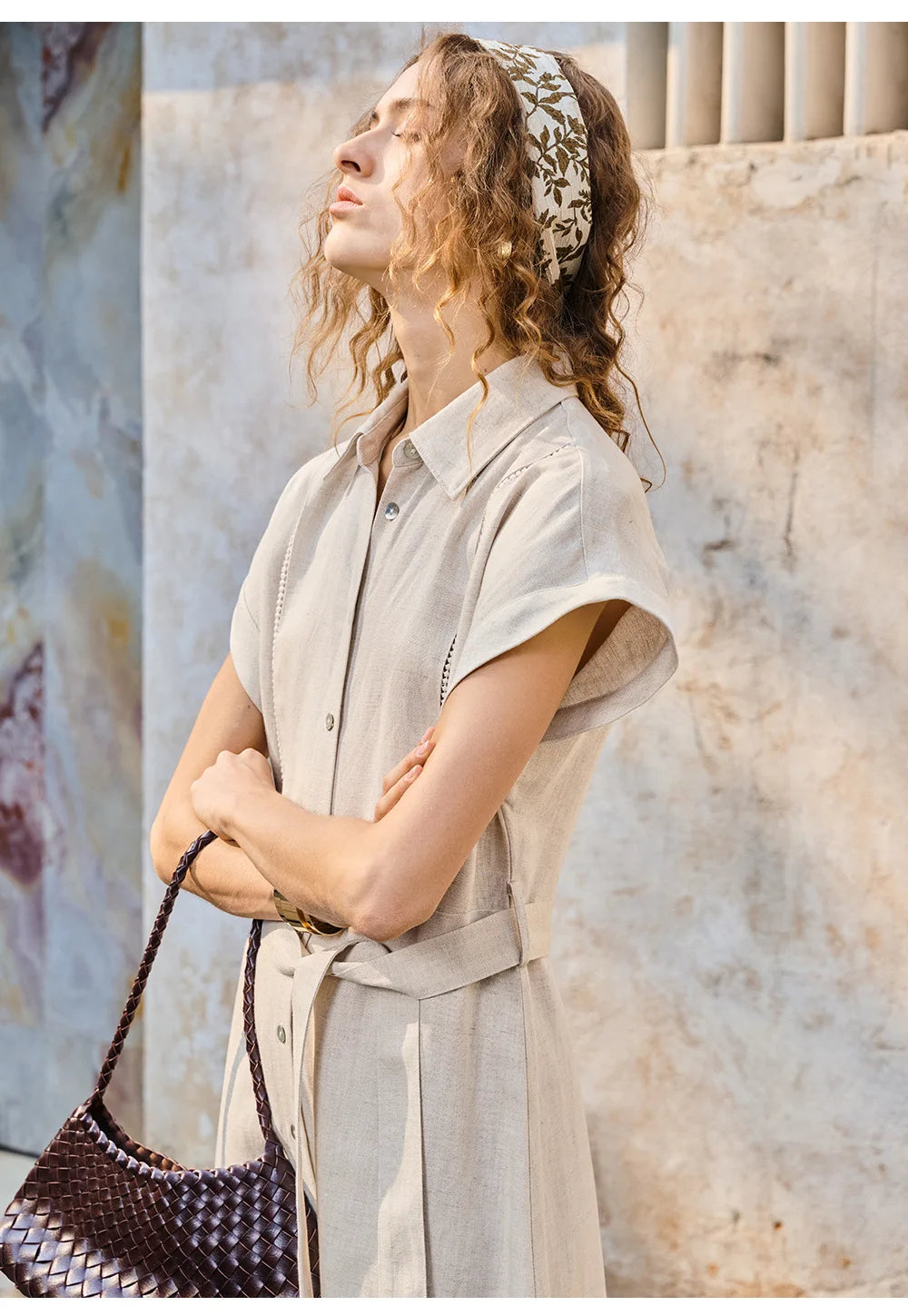 Robe alma en lin et lyocell
