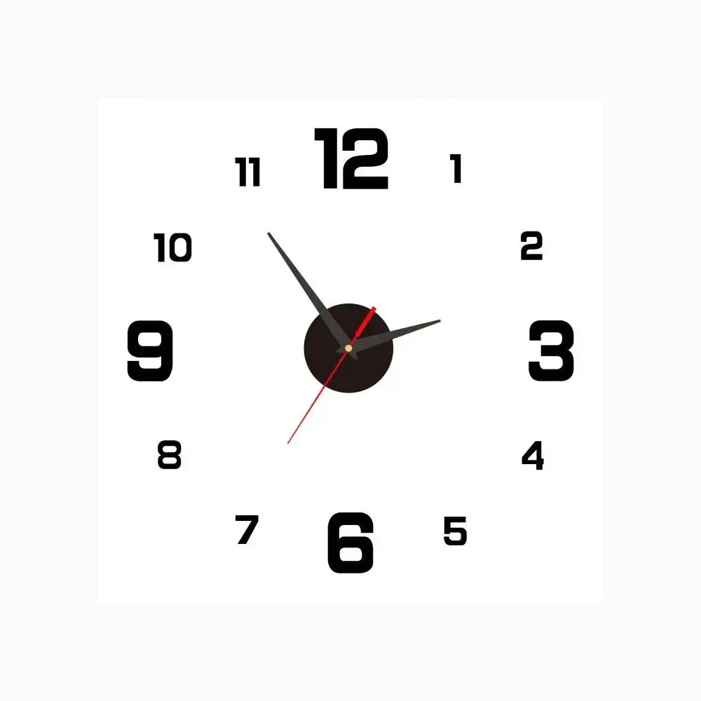 Lautlose, nicht tickende Wanduhr mit klassischem rundem Zifferblatt für Schlafzimmer oder Büro