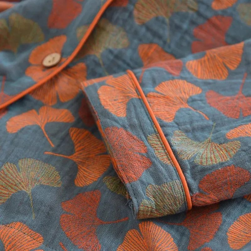 Pyjama Signature I Éclosion de Printemps 100% Crêpe de Coton