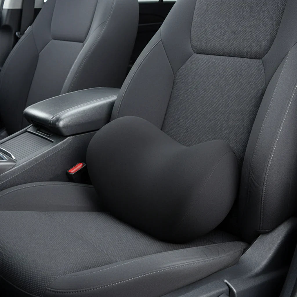 Minneskum nack- och ländryggsstöd för ergonomisk sittkomfort i bilen - Fioriscas