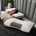 Oreiller cervical ergonomique hybride AstraNest pour les personnes dormant sur le côté ou sur le dos
