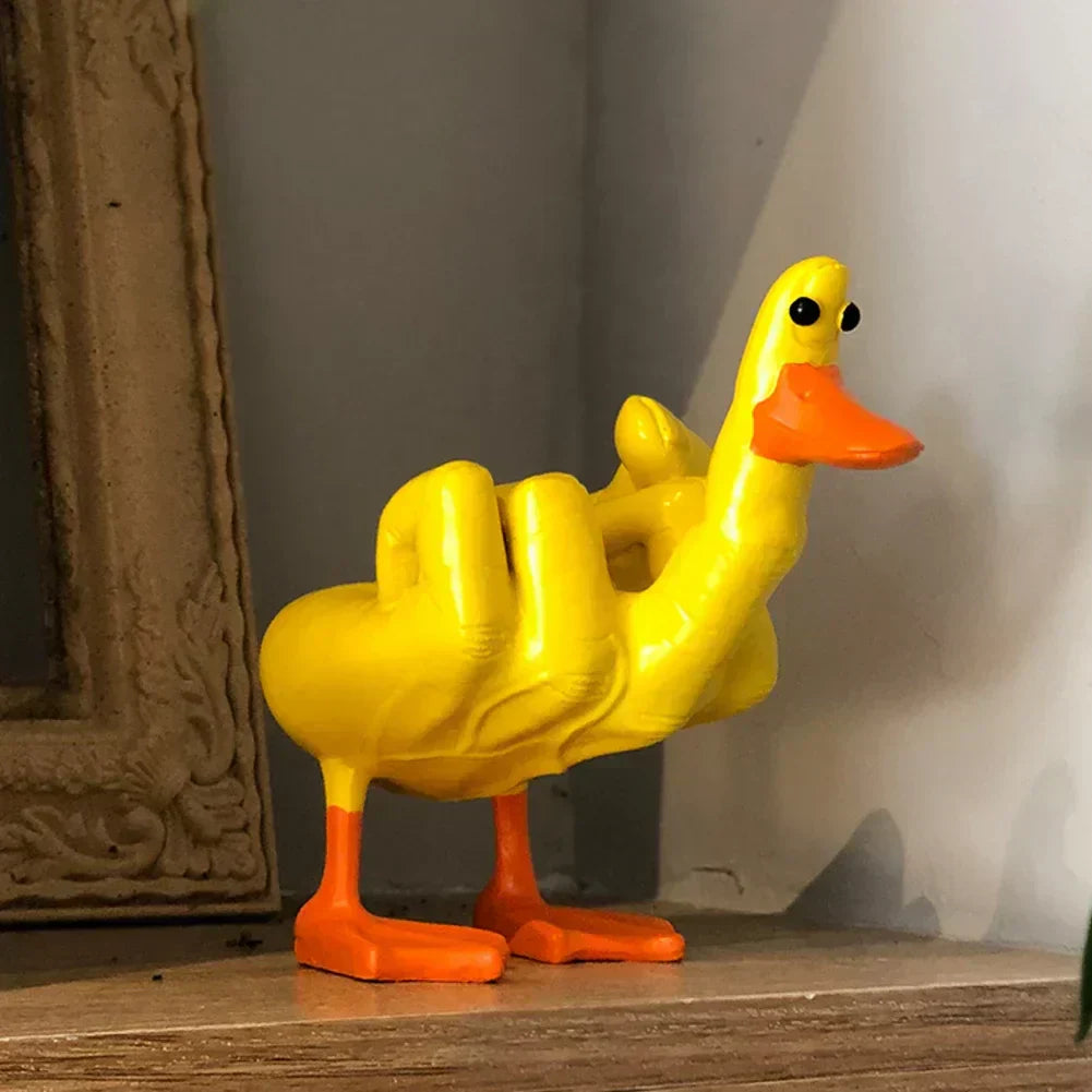 Statuetta di anatra in resina Marvento per esposizione interna ed esterna, 6,1 pollici