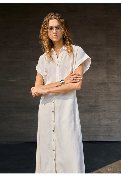 Robe alma en lin et lyocell