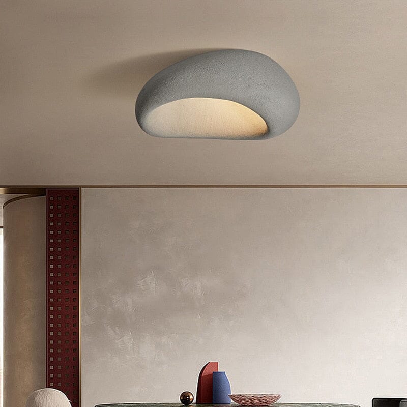 Wabi-sabi-loftlampe med håndlavet metaldesign, Kairoa