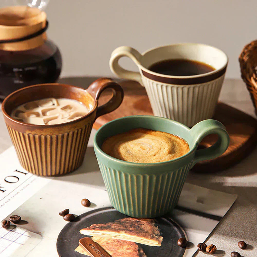 Tazze in ceramica artigianali Hearthside per caffè e tè di tutti i giorni