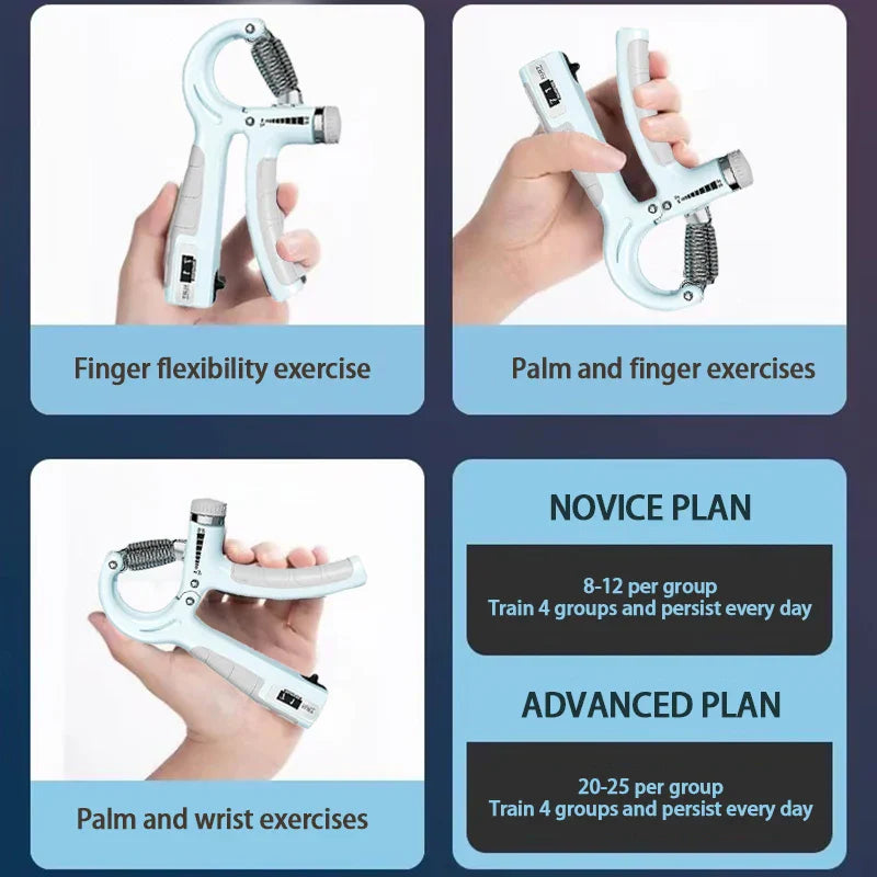 Adjustable Hand Grip Strengthener For Wrist And Forearm Training