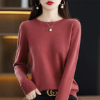 Suéter ajustado de lana merino para mujer, Aurelia otoño invierno tejido