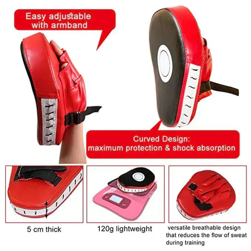 Curved boxing pad for martial arts training & punching exercises boxing pad for martial arts training with shock absorption - Fioriscas