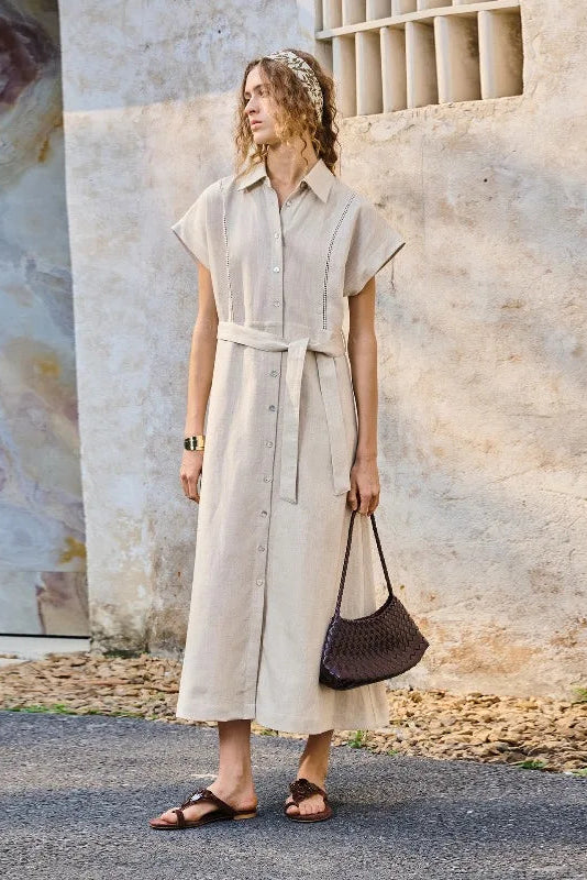 Robe alma en lin et lyocell