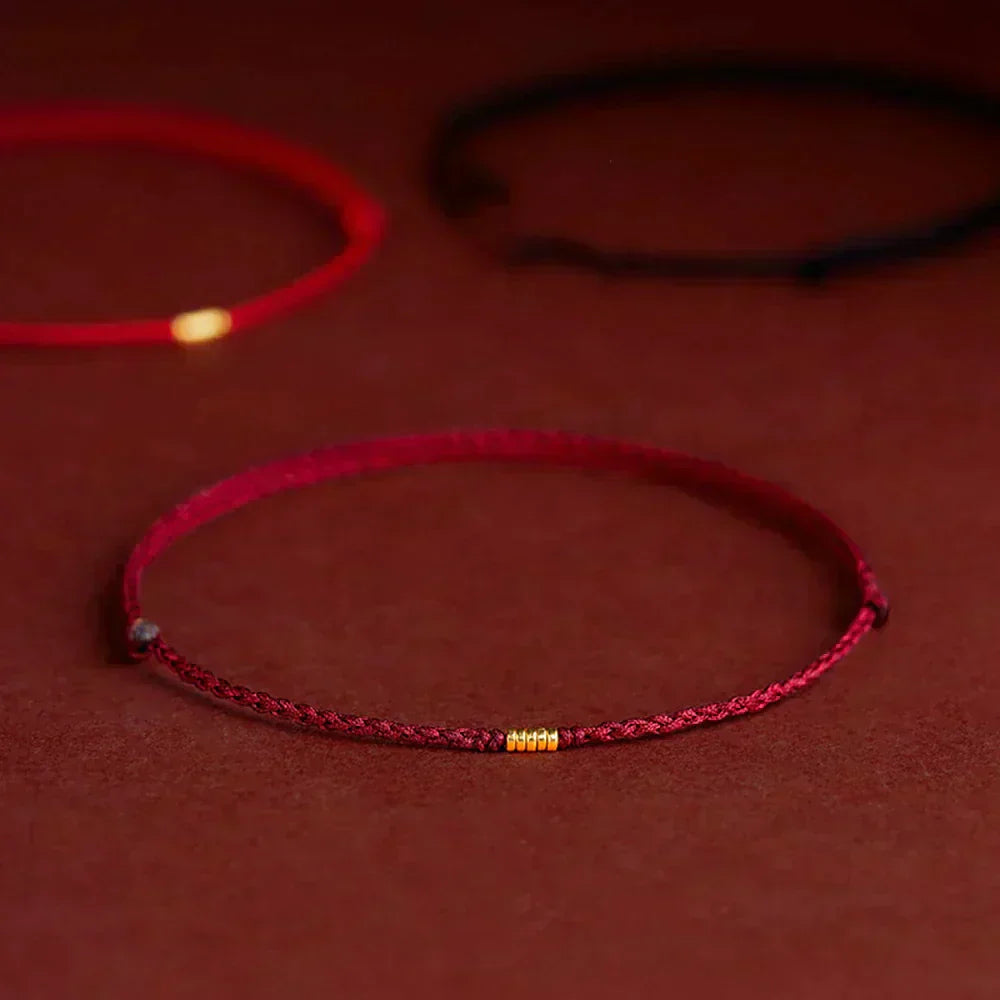 AstraCrest Kabbalah-Inspired Bead Bracelet With Protective Red Thread