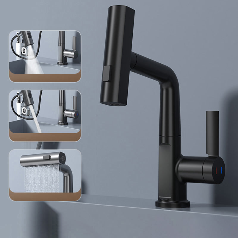 Ausziehbare Küchenarmatur, Aqualine FluxPull mit 60-cm-Schlauch und 360°-Schwenkfunktion