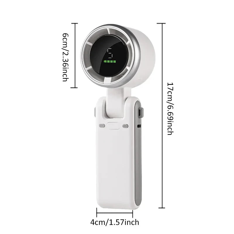 AeroVanta WindPulse Rechargeable Handheld Cooling Fan