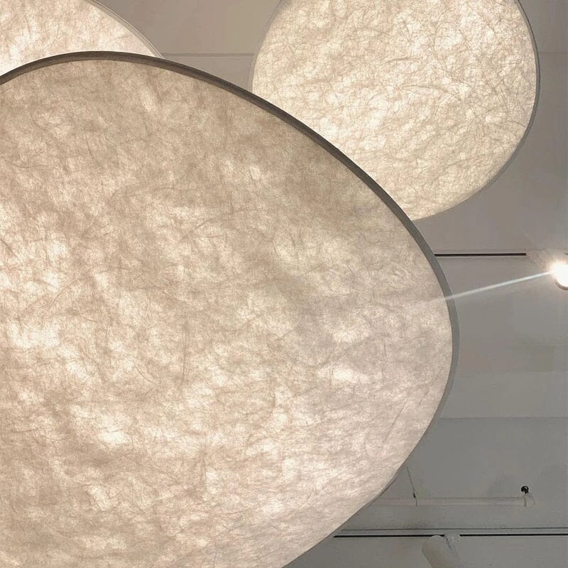 Lyra LED Chandelier With Layered Silk-Leaf Shade, Nordic-Style Design