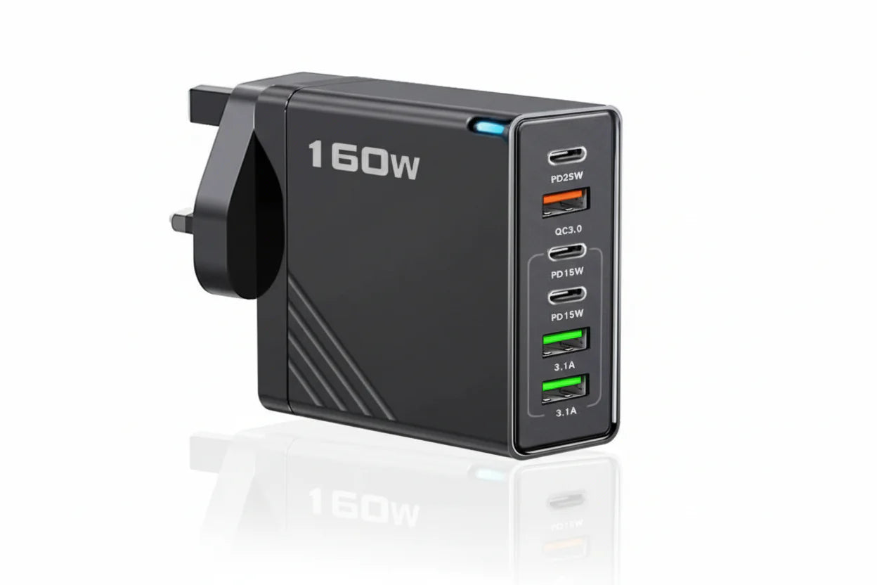 160W USB C Multiple Port Wall Charger And Power Station