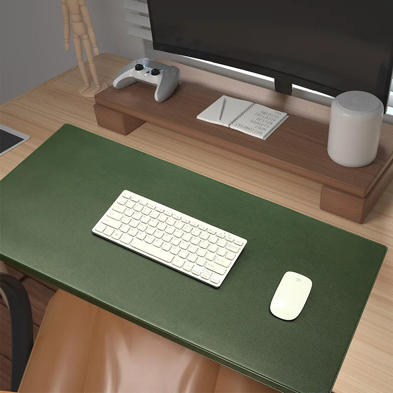Non-Slip Leather Desk Mat With Wrist And Elbow Cushioning, NovaDesk