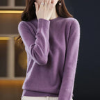 Suéter ajustado de lana merino para mujer, Aurelia otoño invierno tejido