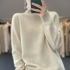 Wool Turtleneck Sweater For Women, Verda Soft Warm Knit Pullover