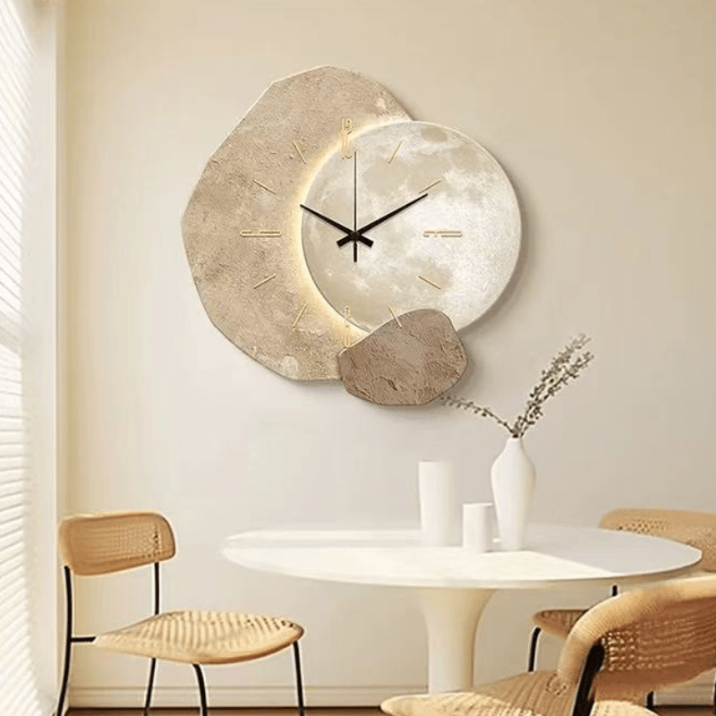 Stilvolle skandinavische Wanduhr mit geräuschlosem Betrieb - Fioriscas