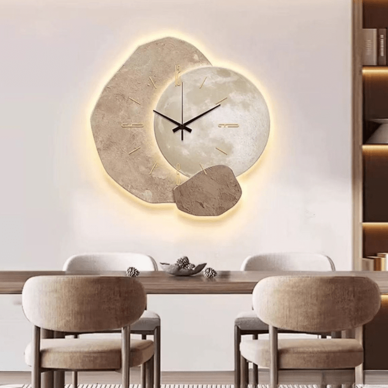 Stilvolle skandinavische Wanduhr mit geräuschlosem Betrieb - Fioriscas